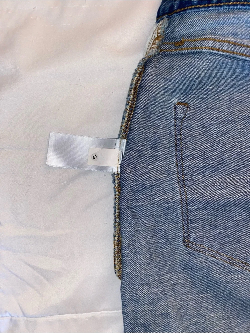 GAP Light Blue Denim Mini Skirt with Side Studs